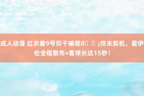成人动漫 红衣着9号你干嘛呢😡终末契机，霍伊伦全程散布+看球